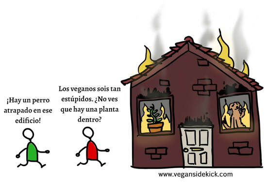 Vegan sidekick en español - Planta en incendio